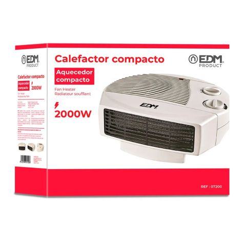 Calefactor compacto - modelo horizontal - 1000-2000w  Edm