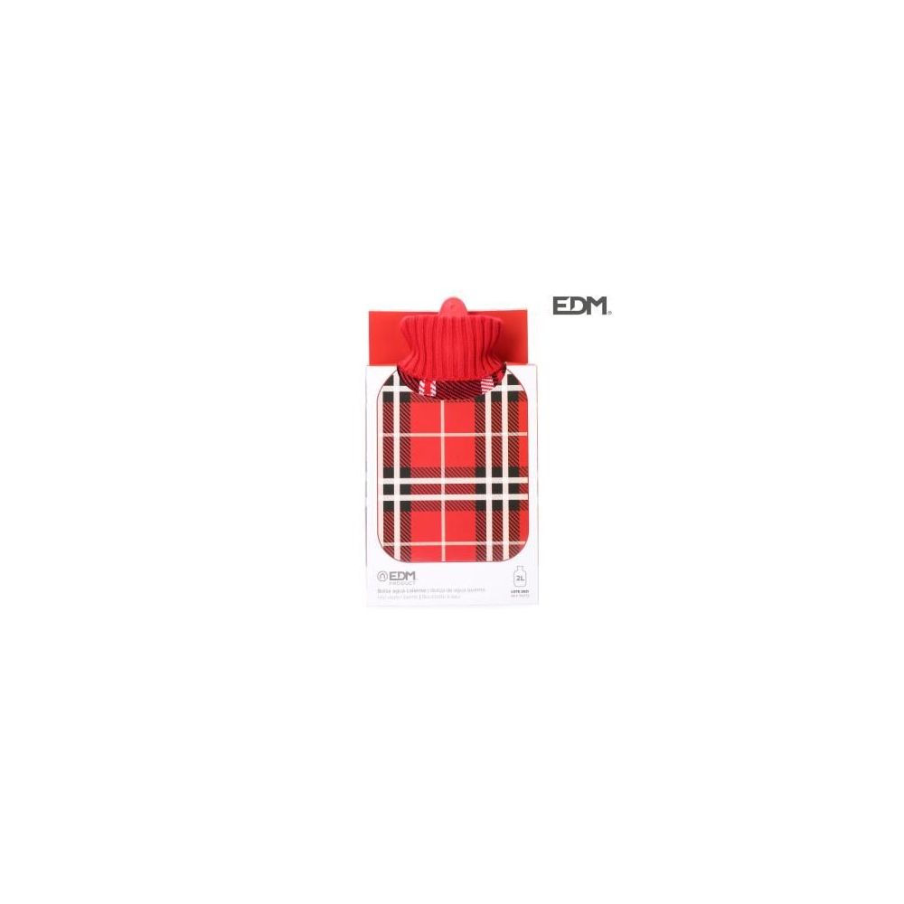Bolsa de agua clasico escoces rojo 2l edm