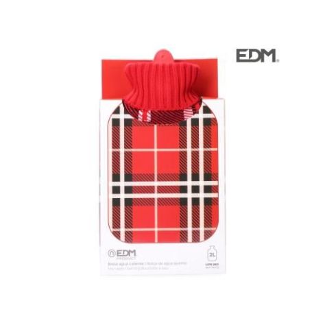 Bolsa de agua clasico escoces rojo 2l edm