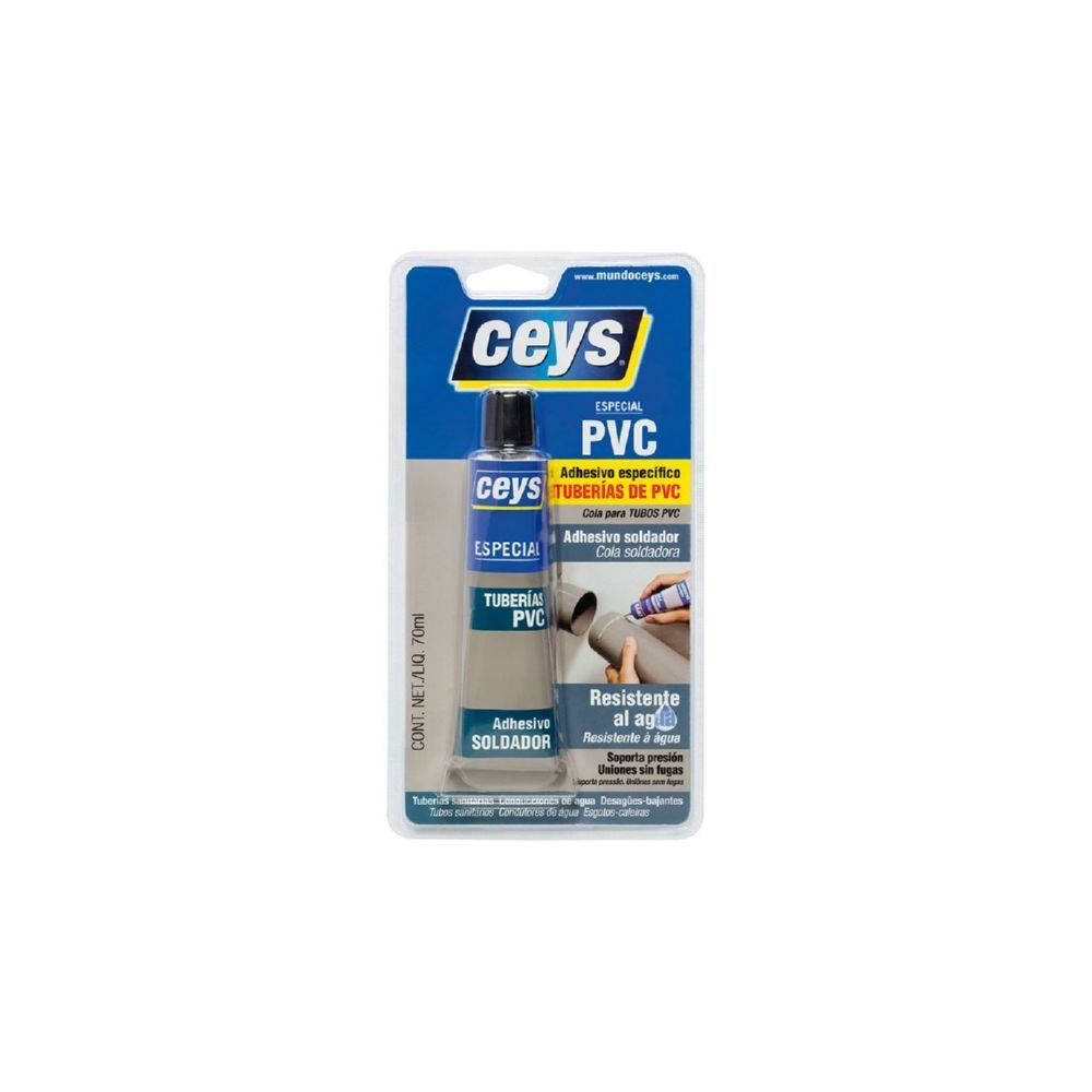 Adhesivo Especial Tuberías Pvc Ceys 70ml