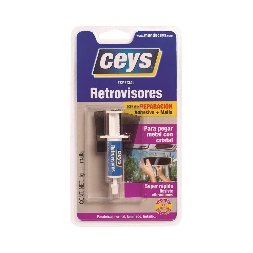 Adhesivo Especial Para Retrovisores Ceys Jeringa