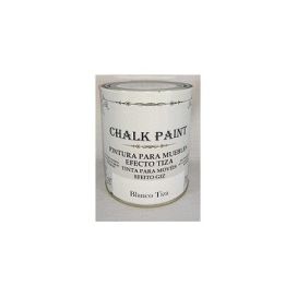 Pintura efecto tiza chalk paint blanco tiza