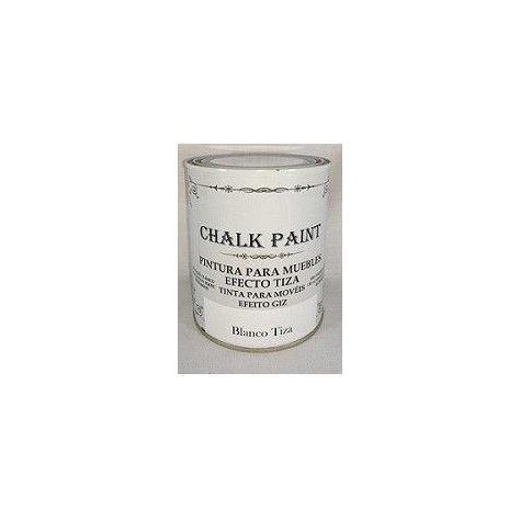 Pintura efecto tiza chalk paint blanco tiza