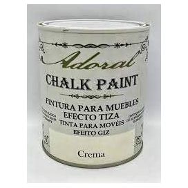 Pintura efecto tiza chalk paint crema