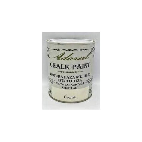 Pintura efecto tiza chalk paint crema