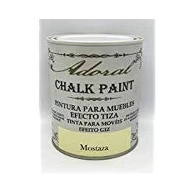 Pintura efecto tiza chalk paint mostaza