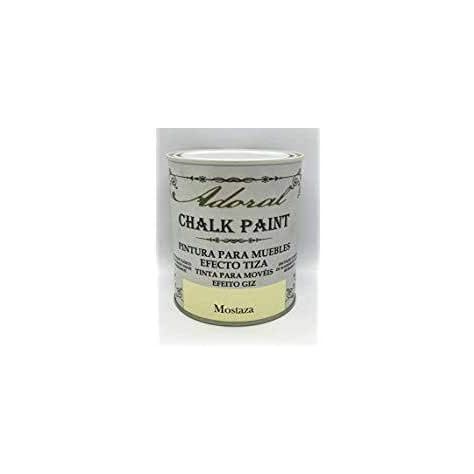 Pintura efecto tiza chalk paint mostaza