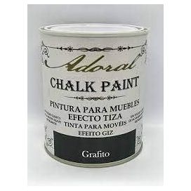 Pintura efecto tiza chalk paint grafito