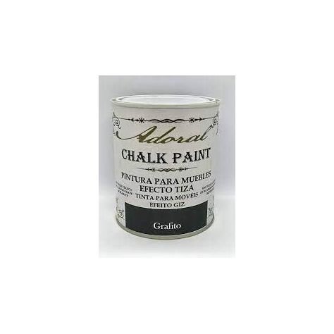 Pintura efecto tiza chalk paint grafito