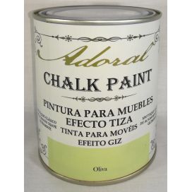 Pintura efecto tiza chalk paint oliva